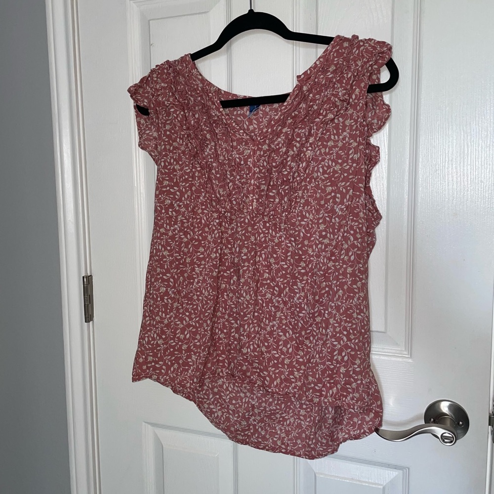 Floral pink Tee